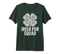 Matching Irish Pub Squad, Celtic Knot Shamrock St Patricks Premium T-Shirt