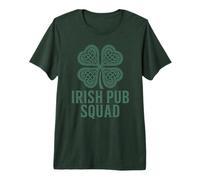 Matching Irish Pub Squad, Celtic Knot Shamrock St Patricks Premium T-Shirt