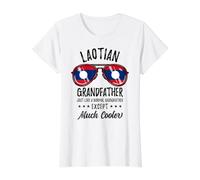 Matching Laotian Grandfather Value Graphic T-Shirt, Women, White, L