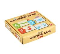 Matching Letter Game - Wooden Word Puzzle, Cognitive Spelling Practice, Creative Phonics Educational Toy | Colorful Durable Literacy Enhancer Developing Memory Intelligence Concentration For Kids Todd