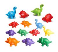 Matching Letters Fine Motor Toys, 14 PCS Double-Sided ABC Dinosaur Alphabet Match Game with Uppercase Lowercase, Preschool Educational Montessori Learning Toys for Toddlers