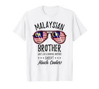 Matching Malaysian Brother Value Graphic T-Shirt, Men, White, S
