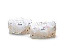 Matching Mama & Dada Maternity Hospital Bags Neutral Teddy Bear Baby Changing Pram Bags