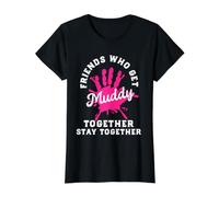 Matching Mud Run Shirts Race Friends Who Get Muddy Together Value Graphic T-Shirt, Women, Black, S