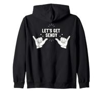 Matching Outfit Friends Trip Party Crew Let´s Get Sendy Zip Hoodie