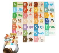 Matching Paper Cards - Numbers Letters Matching Cards Game,Counting Early Learning Toy Interactive for Car-Rides Home Kindergarten Travel Classroom