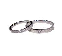Matching Rings for Couples, Adjustable Couple Rings - Romantic Heart Gemstone Matching Bands for Love Engagement Wedding Ring Sets Valentines Day Gifts for Him & Her, Copper, Cubic Zirconia