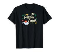 Matching Teacher School Picture Physics Crew Value Graphic T-Shirt, Men, Black, L