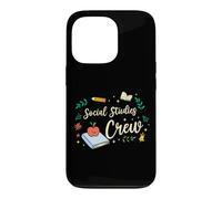 Matching Teacher School Picture Social Studies Crew Case for iPhone 13 Pro