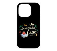 Matching Teacher School Picture Social Studies Crew Case for iPhone 14 Pro