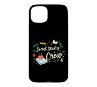 Matching Teacher School Picture Social Studies Crew Case for iPhone 15 Plus