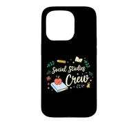 Matching Teacher School Picture Social Studies Crew Case for iPhone 15 Pro