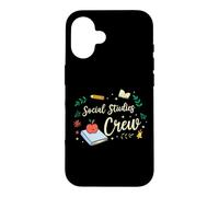 Matching Teacher School Picture Social Studies Crew Case for iPhone 16