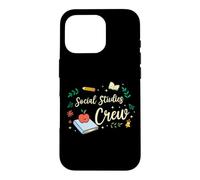 Matching Teacher School Picture Social Studies Crew Case for iPhone 16 Pro