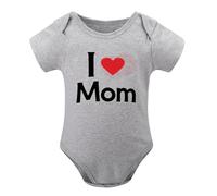 Matching Twin Infant Outfits 0-3M - 100% Cotton Bodysuit Set, Unisex Newborn Romper for Baby Boys Girls Gray-style-1 3months