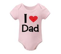 Matching Twin Infant Outfits 0-3M - 100% Cotton Bodysuit Set, Unisex Newborn Romper for Baby Boys Girls Light Pink-style 18months