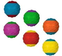 MatchLexx® Durable Bounce Balls Squeaky Set of 2 Ball Play Fun Enjoyment Gift-Assorted Dog Toys, Interactive for Kittens, Cats and Puppy Dogs