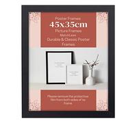 MatchLexx ® Durable & Classic Look Wall Mounting Posters Photo Frames Display Picture 45 x 35cm Black Picture Frame Perfect Wall Hanging Picture Frame Portrait Landscape Display