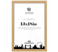 MatchLexx Durable Craftsmanship 45x33cm Oak | Solid MDF Wooden (13x18in) Poster Frames Showcase Memories, Quotes/Photography | Ideal for Home, Office, or Gallery Walls