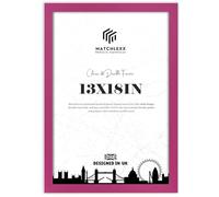 MatchLexx Durable Craftsmanship 45x33cm Pink | Solid MDF Wooden (13x18in) Poster Frames Showcase Memories, Quotes/Photography | Ideal for Home, Office, or Gallery Walls
