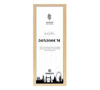 MatchLexx® Durable Large Panoramic Poster Frame Pine Finish (50 x 100 CM) - 19 x 39 Inch | 500 x 1000 mm MDF Wooden Frame Shatter-Proof Acrylic Front | Horizontal & Vertical 100 X 50cm