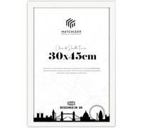 MatchLexx Durable Modern White 30x45 cm Poster Frames | Portrait & Landscape Shatter-Proof Styrene | Hanging Hardware Included | for Home Office & Livingroom