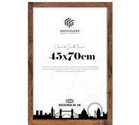 MatchLexx® Durable & Sturdy 45 x 70 cm Poster Frames Gift Choice Versatile Display | Wall Gallery Picture Photo Frames | Solid Mdf Wood Horizontal & Vertical-Rustic