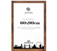 MatchLexx® Durable & Sturdy 60 x 90 cm Poster Frames Gift Choice Versatile Display | Wall Gallery Picture Photo Frames | Solid Mdf Wood Horizontal & Vertical-Rustic