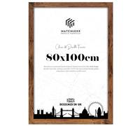 MatchLexx® Extra Large Modern Finish 80x100cm Poster Frames | Portrait Landscape 31X39 | Styrene Perspex Front with Eton Mdf | for Home Office & Livingroom (Rustic)