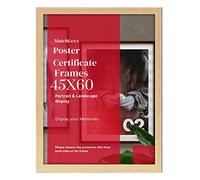 MatchLexx Extra Large Poster Frame 45cm x 60cm Large Picture Frames Shatter-Resistant Perspex -Solid MDF Wood - various sizes Ideal Home, Office Decor (18" x 24" Approx.), PINE
