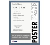 MatchLexx® Flat Durable Dark grey Hand crafted | Large Poster Picture Frame 45x70 cm Photo Frame | Solid Wood Frames Jigsaw Puzzle Artwork For Home and Office