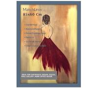 MatchLexx® Flat Profile Dark Grey Hand crafted | Large Poster Picture Frame 85x60cm picture Frame | MDF Wooden Frames Jigsaw Puzzle Frames For Home Livingroom & Office