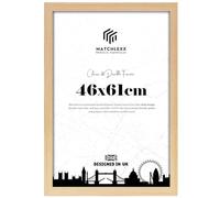 MatchLexx® Large Poster Frame 46 x 61 cm | Durable Acrylic Plexiglass MDF Wooden Frame | Lving Room Office Poster frames Home decoration | Portrait & Landscape Display (Pine)