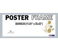 MatchLexx Modern 30x90 CM Poster Frame, Large Panoramic Size 90X30 CM Picture Frame, Board Backing, & Hanging Hardware Included Panoramic Poster Frame (30X90CM (11.81" x 35.43"), LIGHT GREY)