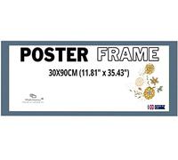 MatchLexx Modern 30x90 CM Poster Frame, Large Panoramic Size 90X30 CM Picture Frame, Board Backing, & Hanging Hardware Included Panoramic Poster Frame (30X90CM (11.81" x 35.43"), DARK GREY)