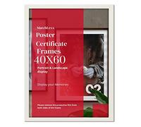 MatchLexx Modern 40 x 60cm Poster, Photo, or Print Poster Photo Frame various sizes Wooden frames Ideal Home or Office Decor (40x60CM (15.7" x 23.6"), WHITE)