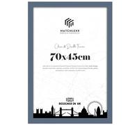 MatchLexx® Modern Dark Grey Flat HD Clear Perspex | Personalised Poster Frame (45x 70 CM) - 17 x 27 Inch | 450 x 700 mm Frames Puzzle Frames Vertical/Horizontal Display Rectangle 70 X 45cm