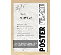 MatchLexx® Modern Durable Flat Pine | MDF Wooden Frames Jigsaw Puzzle 70x100 cm Poster Frames Picture Frame | for Art Prints Promotions & Displays