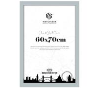 MatchLexx® Modern Grey Flat HD Clear Perspex | Personalised Poster Frame (70 x 60 CM) - 27 x 23 Inch | 700 x 600 mm Frames Puzzle Frames Vertical/Horizontal Display Rectangle 60 X 70cm