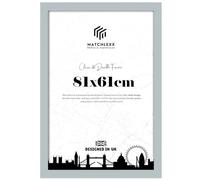 MatchLexx Modern Light Grey 81x61 cm Poster Frames Long-Lasting Display | Mdf Wooden Shatter-Proof Styrene Portrait & Landscape | Jigsaw Puzzle Frame | for Home Office & Livingroom