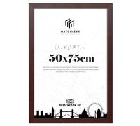MatchLexx® Modern Mahogony Flat HD Clear Perspex | Personalised Poster Frame (50 x 75 CM) - 29 x 19 Inch | 500 x 750 mm Frames Puzzle Frames Vertical/Horizontal Display Rectangle 75 X 50cm