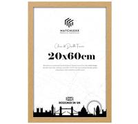 MatchLexx Modern Oak 20x60 cm Poster Frames | Mdf Wooden Shatter-Proof Styrene Portrait & Landscape | Jigsaw Puzzle Photo Movie Frame | for Home Office & Livingroom