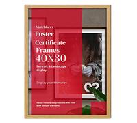 MatchLexx Modern Poster, Photo, or Print Poster Photo Frame 40 x 30cm various sizes Wooden frames Ideal Home or Office Decor (40x30CM (15.7" x 11.8"), OAK)