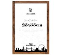 MatchLexx Modern Rustic 25x35 cm Poster Frames | Mdf Wooden Shatter-Proof Styrene Portrait & Landscape | Jigsaw Puzzle Photo Movie Frame | for Home Office & Livingroom