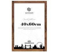 MatchLexx® Modern Rustic Finish HD Clear Perspex | Poster Picture Frame (40 x 60 CM) - 24 x 18 Inch | 400 x 600 mm Frames Puzzle Frames Portrait/Landscape Display Rectangle 60 X 40cm