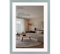 MatchLexx® Poster Frame Silver 70 x 100 cm With White Mount 90x60cm Mdf Wooden Shatter-proof perspex Front | for Wall Vertically or Horizontally Display | Wall Mounting Hardware Included