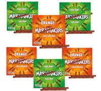 Matchmakers Chocolate Sticks Mixed - Zingy Orange & Mint Flavours Box 120g - Perfect for Christmas (8 x Mixed)