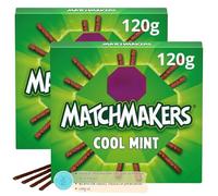 Matchmakers Cool Mint Chocolate Box 120g x2 - A Refreshing Minty Treat for Chocolate Lovers, Ideal for Gifting and Sharing
