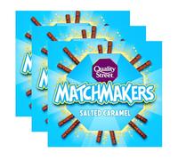 Matchmakers Salted Caramel 120g x Pack of 3 - Chocolate Sticks Full of Crunchy Salted Caramel Pieces in a Blend of Milk and Dark Chocolate - Free From Artificial Colours, Flavours and Preservatives