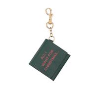 Matchstick-Appliqué Leather Keyring - female - Anya Hindmarch - Wallets & Cardholders - Green - ONE SIZE - Accessories ONE SIZE